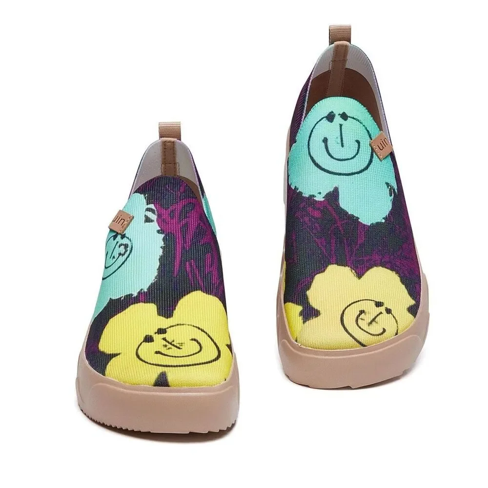 UIN Women's Travel Shoes Slip On Loafers Fuerteventura (Summer Lush 2)133